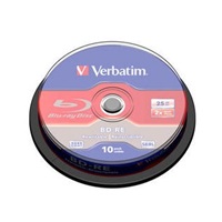VERBATIM BD-RE SL(10-pack)Blu-Ray/spindle/2x/25GB