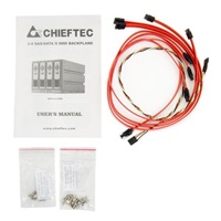 CHIEFTEC interní box 3x 5,25" pro 4x SAS/SATA HDD,černý, hot-swap, ALU