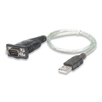 MANHATTAN převodník z USB na sériový port (USB AM / DB9M, RS232), blistr