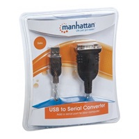 MANHATTAN převodník z USB na sériový port (USB AM / DB9M, RS232), blistr