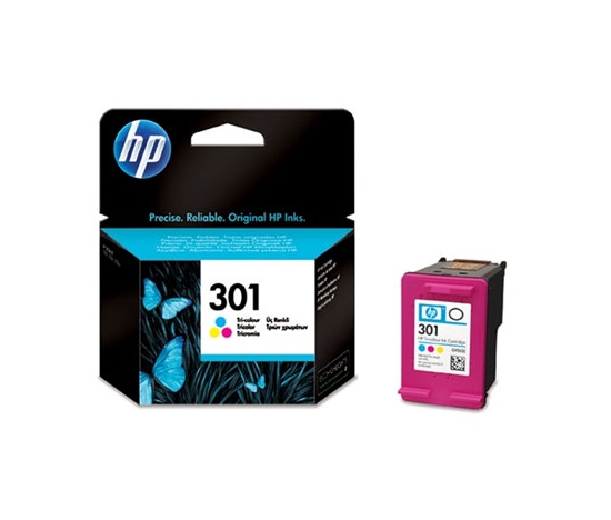 HP 301 Tříbarevná originální inkoustová kazeta