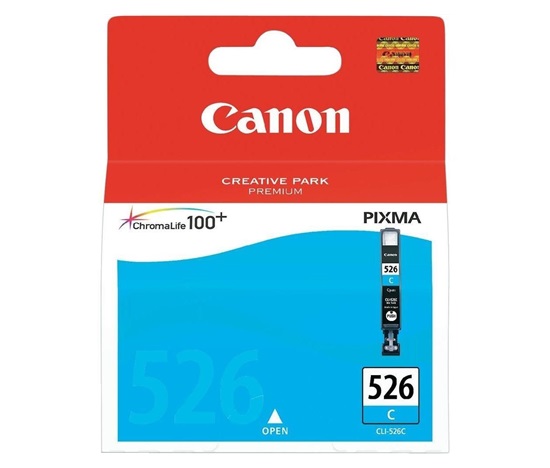 Canon CARTRIDGE CLI-526C azurová pro Pixma IP4850, IX6520, IX6550, MG5120, MG5150, MG5170,MG5250,MG6170, MG8120(462str.)