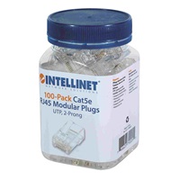 Intellinet konektor RJ45, licna (lanko) UTP Cat5e, 100ks v nádobě