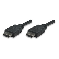 MANHATTAN kabel High Speed HDMI 3D, Male to Male, stíněný, černý, 10m