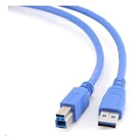 GEMBIRD Kabel USB 3.0 A-B propojovací 1,8m (modrý)
