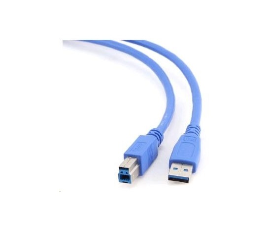 GEMBIRD Kabel USB 3.0 A-B propojovací 1,8m (modrý)