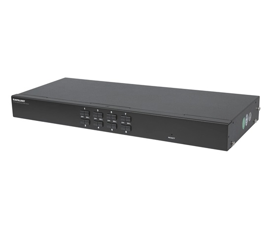 Intellinet 8-Port Rackmount KVM Switch, USB + PS/2