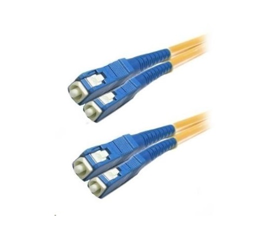 Duplexní patch kabel SM 9/125, OS2, SC-SC, LS0H, 0,5m