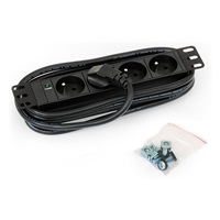 TRITON 10" rozvodný panel 4x230V ČSN- 2m, černý