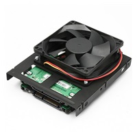 AXAGON RHD-225, kovový rámeček pro 2x 2.5" HDD/SSD do 3.5" pozice, montáž ventilátoru