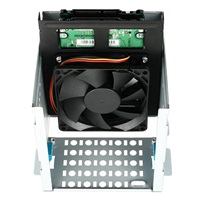AXAGON RHD-225, kovový rámeček pro 2x 2.5" HDD/SSD do 3.5" pozice, montáž ventilátoru