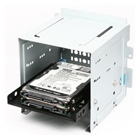 AXAGON RHD-225, kovový rámeček pro 2x 2.5" HDD/SSD do 3.5" pozice, montáž ventilátoru