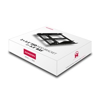 AXAGON RHD-225, kovový rámeček pro 2x 2.5" HDD/SSD do 3.5" pozice, montáž ventilátoru