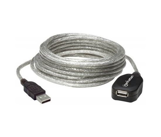 MANHATTAN Kabel USB 2.0 A-A aktivní prodlužovací 5m, Daisy-Chainable