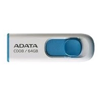 ADATA Flash Disk 64GB C008, USB 2.0 Classic, bílá