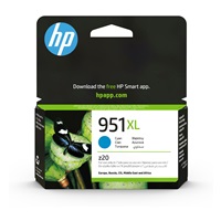 HP 951XL Cyan Ink Cart, 24 ml, CN046AE