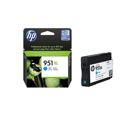 HP 951XL Azurová originální inkoustová kazeta s vysokou výtěžností
