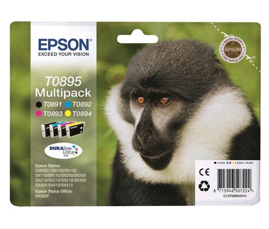 EPSON ink čer+bar Stylus S20/SX100/SX200/SX400 (T0895)