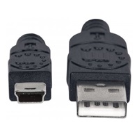 MANHATTAN Kabel USB 2.0 A-mini B propojovací 1,8m