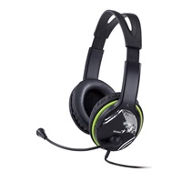 GENIUS sluchátka s mikrofonem HS-400A, černozelená