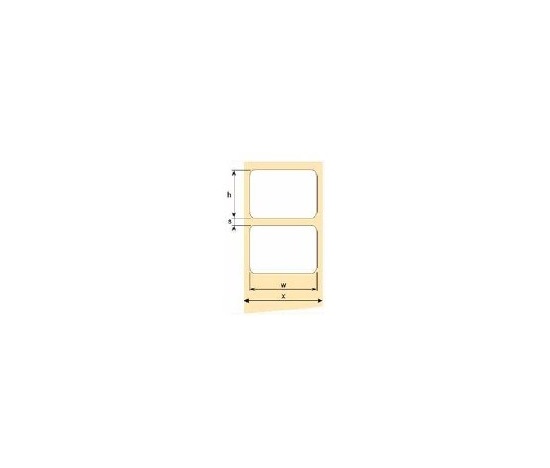 OEM termoetikety 100mm x 126mm termoetikety, cena za 500 ks