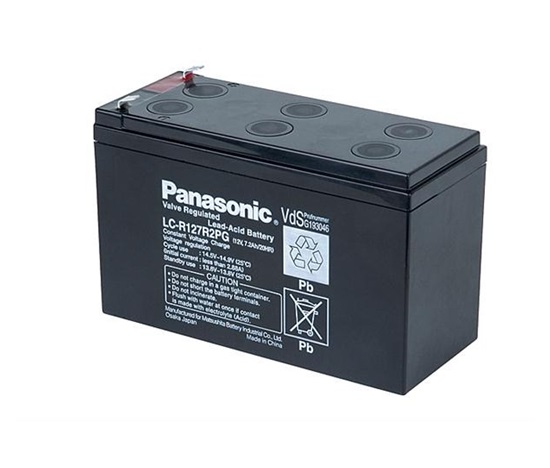 Baterie - Panasonic LC-R127R2PG1 (12V/7,2Ah - Faston 250), životnost 6-9let