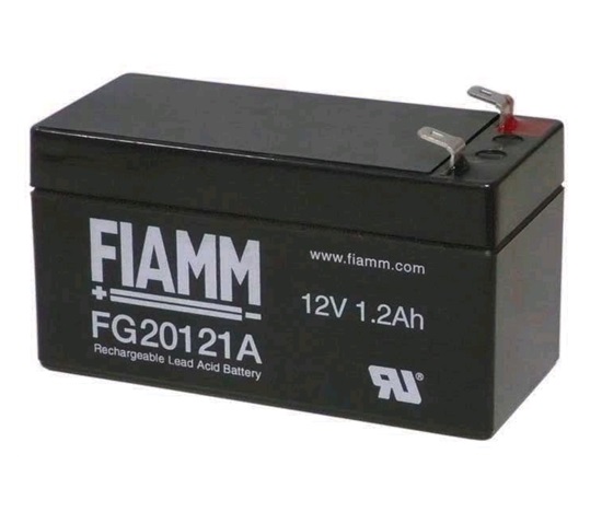 Baterie - Fiamm FG20121A (12V/1,2Ah - Faston 187 - 48mm), životnost 5let