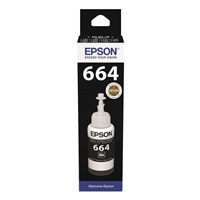 EPSON ink čer T6641 Black ink container 70ml pro L100/L200/L550/L1300/L355, ČB 4500 stran