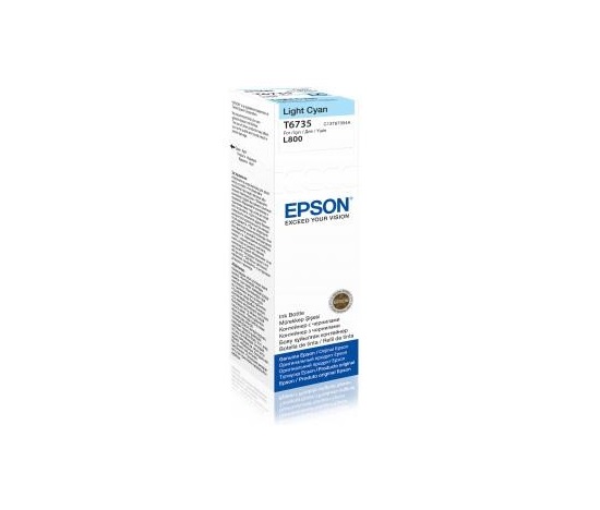 EPSON ink bar T6735 Light Cyan ink container 70ml pro L800/L1800, FOTO 1900 stran
