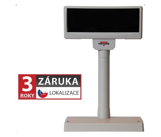Virtuos zákaznický display FV-2029M, 2 x 20 znaků 9 mm, RS232, včetně napájení +12V