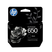 HP 650 Black Ink Cart, 6,5 ml, CZ101AE (360 pages)