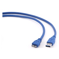 GEMBIRD Kabel USB 3.0 A-Micro B propojovací 1,8m (modrý)