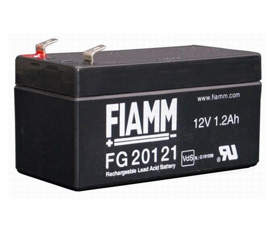 Baterie - Fiamm FG20121 (12V/1,2Ah - Faston 187 - 48mm), životnost 5let