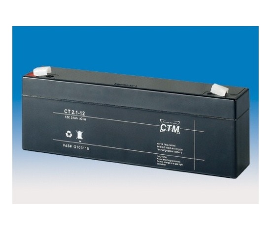 Baterie - CTM CT 12-2,1 (12V/2,1Ah - Faston 187), životnost 5let
