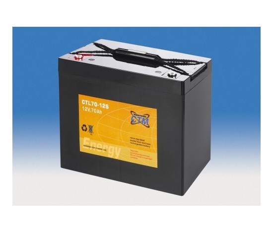 Baterie - CTM CTL 70-12s (12V/70Ah - M6), životnost 10-12let