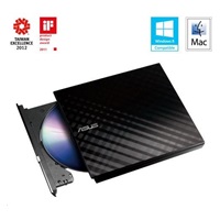 ASUS DVD Writer SDRW-08D2S-U LITE/BLACK, External Slim DVD-RW, black, USB