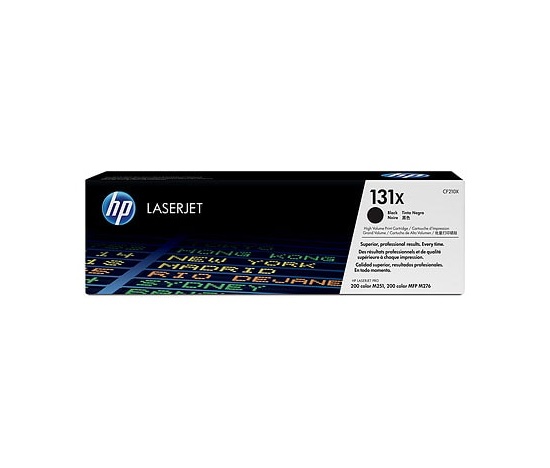 HP 131X Black LJ Toner Cart, CF210X (2,400 pages)