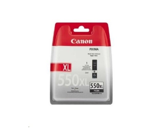 Canon CARTRIDGE PGI-550PGBK pigmentová černá pro Pixma iP, Pixma iX, Pixma MG a Pixma MX 6850, 725x, 925, 8750, 5450, 5550, 565x, 6350, 6450, 6650, 7150 a 7550 (300 str.)