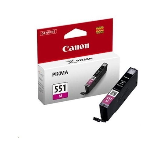 Canon CARTRIDGE CLI-551M purpurová pro Pixma iP, Pixma iX, Pixma MG a Pixma MX 6850, 725, 7250, 925, 8750, 5450, 5550, 5650, 5655, 6350, 6450, 6650, 7150 a 7550 (319 str.)
