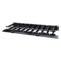 APC 1U Horizontal Cable Manager, 6" deep, Single-Sided