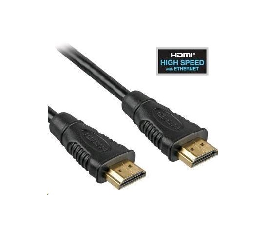 PREMIUMCORD Kabel HDMI 3m High Speed + Ethernet (v1.4), zlacené konektory