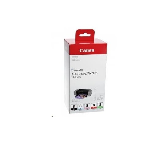 Canon CARTRIDGE CLI-8 BK/PC/PM/R/G MULTI-PACK pro MP500,510,520, MP600, MP800,810, MP970