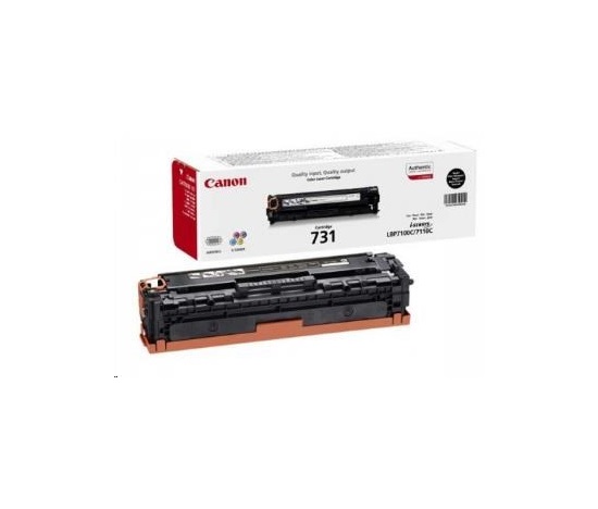 Canon TONER  CRG-731BK černá pro i-SENSYS LBP7100Cn, LBP7110Cw, MF623Cn, MF628Cw, MF8230Cn, MF8280Cw (1400 str.)