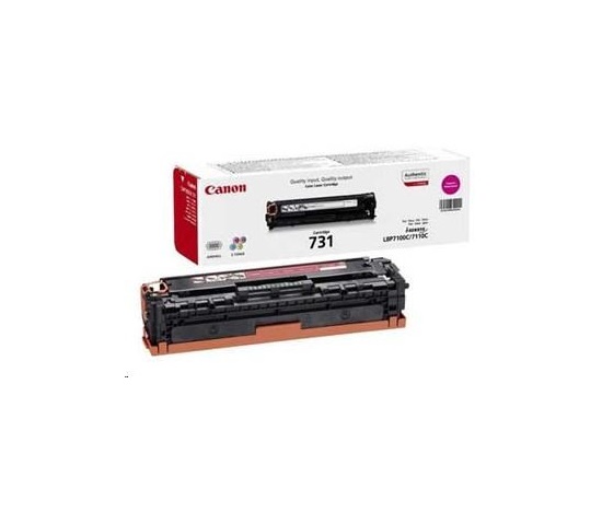 Canon TONER  CRG-731M purpurový pro i-SENSYS LBP7100Cn, LBP7110Cw, MF623Cn, MF628Cw, MF8230Cn, MF8280Cw (1 500 str.)