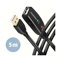 AXAGON ADR-205, USB 2.0 A-M -> A-F aktivní prodlužovací / repeater kabel, 5m