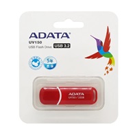 ADATA Flash Disk 32GB UV150, USB 3.1 Dash Drive (R:90/W:20 MB/s) červená