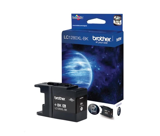 BROTHER INK LC-1280XLBK, černý inkoust pro MFC-J6910DW, (2400 str.)