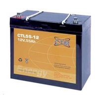 Baterie - CTM CTL 55-12 (12V/55Ah - M6), životnost 10-12let
