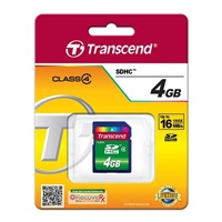 TRANSCEND SDHC karta 4GB Class 4