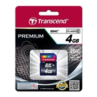 TRANSCEND SDHC karta 4GB Premium, Class 10
